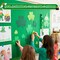 4E's Novelty 147 Pcs St. Patrick's Day Shamrock Cutouts Bulk - 7 Sizes in 3 Green Shades, Paper Shamrocks on 21 Sheets, Fun Shamrock Cutouts for Classroom Bulletin Boards, Party Crafts & Decorations